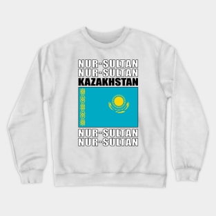 Flag of Kazakhstan Crewneck Sweatshirt